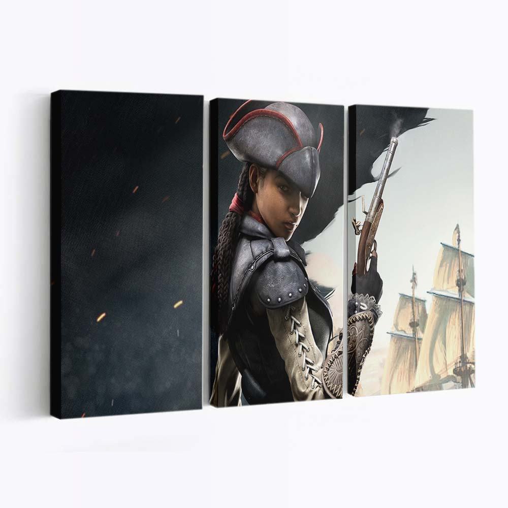 black assassins creed character 4k zr